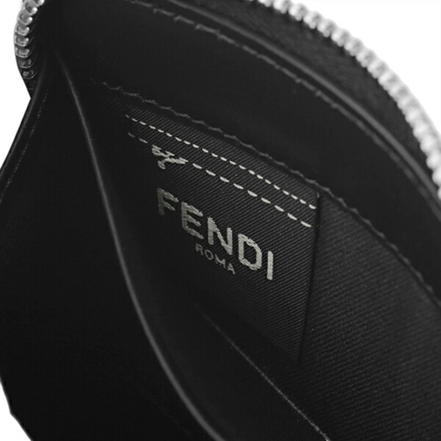 FENDI(フェンディ)の新品 フェンディ FENDI コインケース マイクロ エフエフ ブラック 黒 メンズのファッション小物(コインケース/小銭入れ)の商品写真