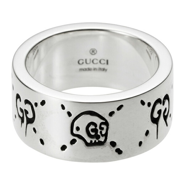 Gucci(グッチ)の新品 グッチ GUCCI リング グッチゴースト アルジェント ＃9 レディースのアクセサリー(リング(指輪))の商品写真