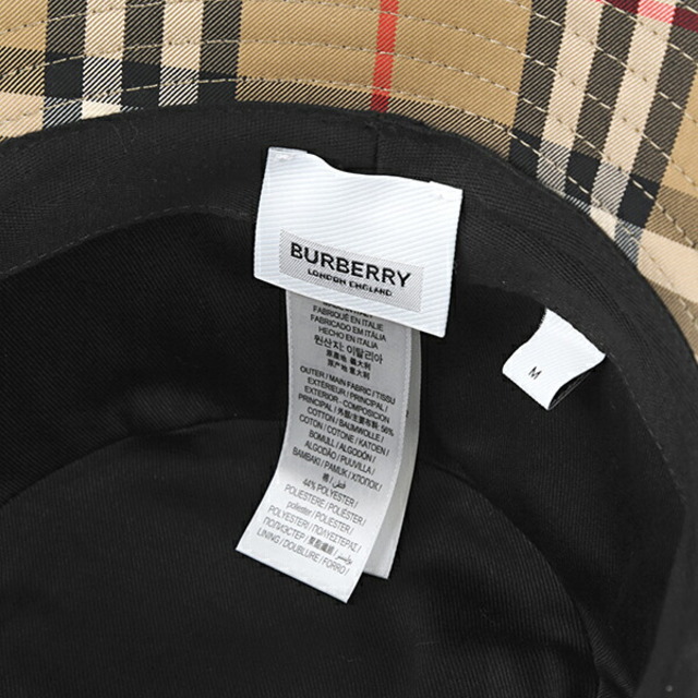 BURBERRY(バーバリー)の新品 バーバリー BURBERRY キャップ BUCKET HAT アーカイブベージュ ARCHIVE BEIGE Mサイズ レディースの帽子(キャップ)の商品写真