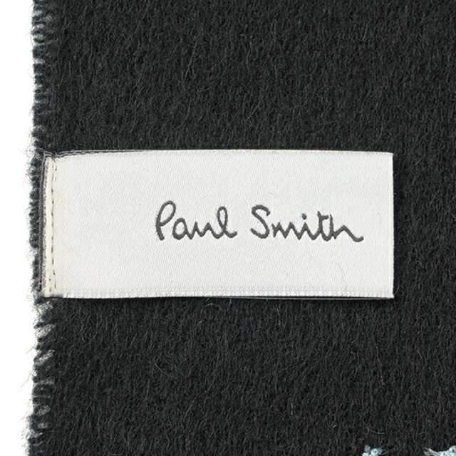 Paul Smith(ポールスミス)の新品 ポールスミス PAUL SMITH マフラー・ストール ブラック/ライトブルー レディースのファッション小物(マフラー/ショール)の商品写真