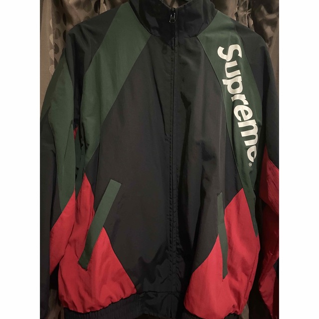 L 水色 supreme paneled track jacket 20ss