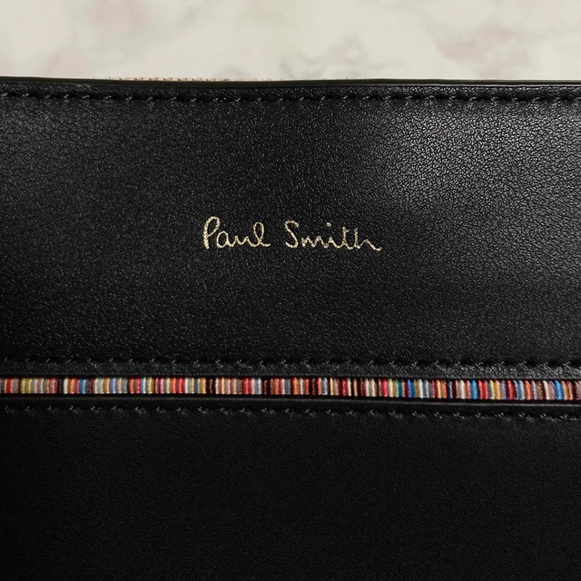 Paul Smith(ポールスミス)の【新品同様 現行モデル】Paul Smith ストライプインセット サコッシュ メンズのバッグ(ショルダーバッグ)の商品写真