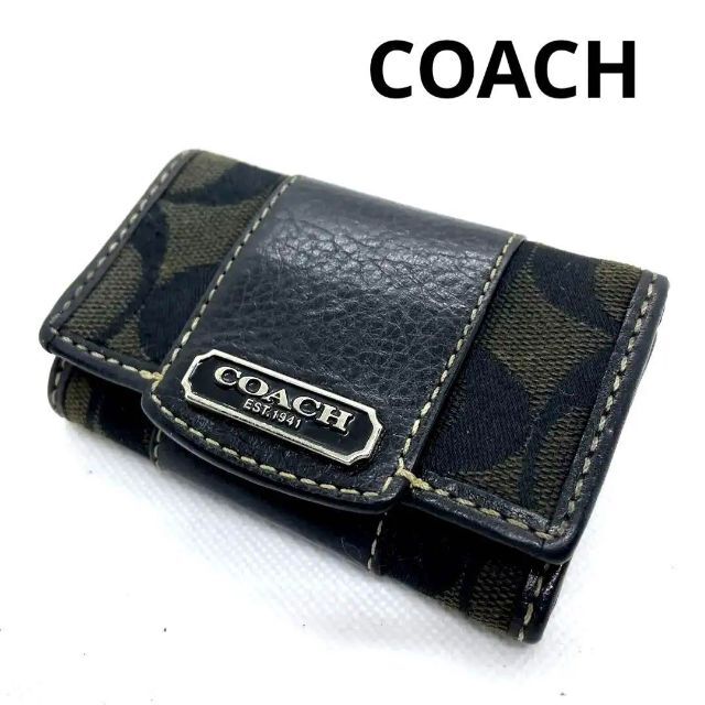 COACH(コーチ)のコーチ　キーケース　シグネチャー　6連 レディースのファッション小物(キーケース)の商品写真