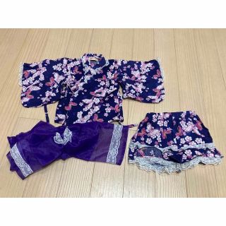 浴衣ドレス　浴衣　90 美品(甚平/浴衣)