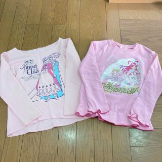 ユニクロ(UNIQLO)のアナ雪・プリキュア　女の子　120 トレーナーセット(Tシャツ/カットソー)