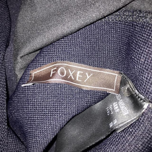 FOXEY(フォクシー)のフォクシー ワンピース サイズ40 M - 黒 レディースのワンピース(その他)の商品写真