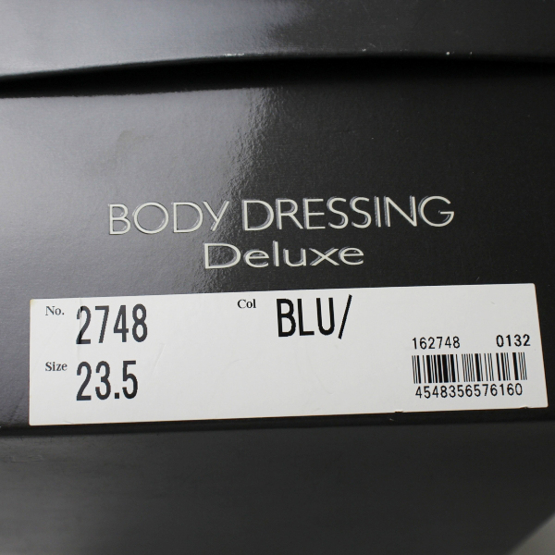 BODY DRESSING Deluxe(ボディドレッシングデラックス)のBODY DRESSING Deluxe ボディドレッシングデラックス 配色 リボンパンプス 23.5/ブルー【2400013067034】 レディースの靴/シューズ(ハイヒール/パンプス)の商品写真