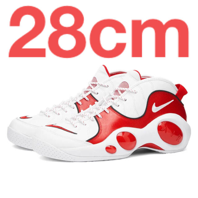 NIKE(ナイキ)のNIKE AIR ZOOM FLIGHT 95 WHITE TRUE RED メンズの靴/シューズ(スニーカー)の商品写真