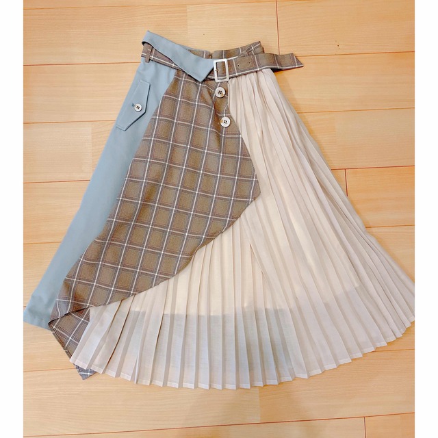 REDYAZEL(レディアゼル)のレディアゼル　レイシーチェックＭＩＸミディ丈スカート レディースのスカート(ロングスカート)の商品写真
