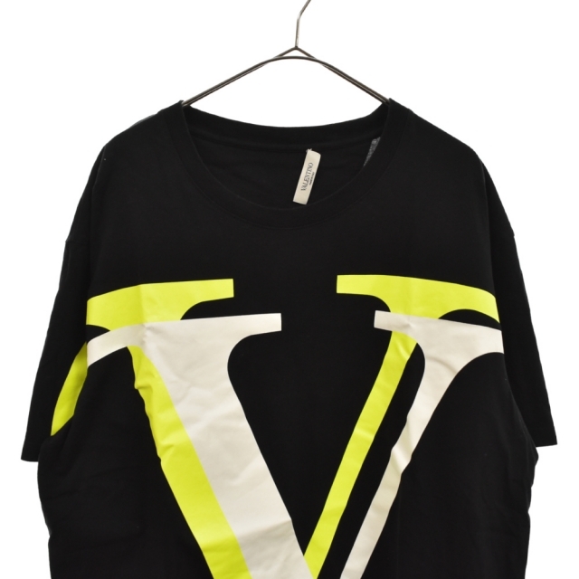 VALENTINO(ヴァレンティノ)のVALENTINO ヴァレンチノ VLOGO OMBRA PRINT TEE ロゴプリント 半袖Tシャツ UV3MG08C6K7 ブラック メンズのトップス(Tシャツ/カットソー(半袖/袖なし))の商品写真