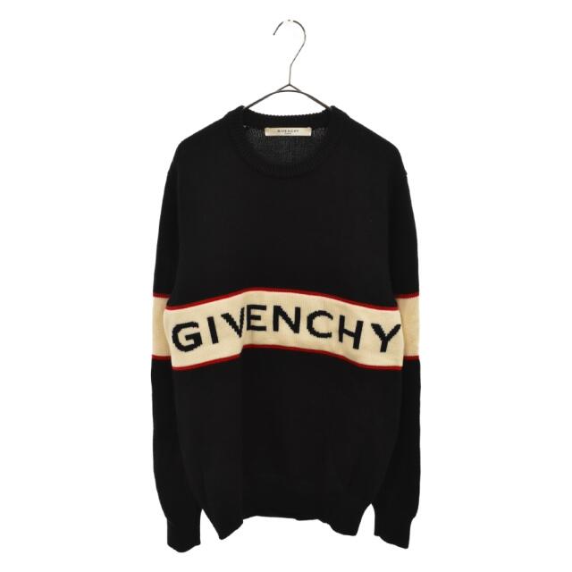 GIVENCHY ジバンシィ 20AW Logo-Intarsia Wool Sweater ロゴ インター ...