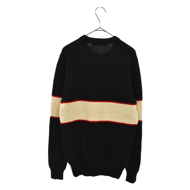 GIVENCHY(ジバンシィ)のGIVENCHY ジバンシィ 20AW Logo-Intarsia Wool Sweater ロゴ インターシャ ウール セーター ニット クルーネック BM900G400M ブラック メンズのトップス(ニット/セーター)の商品写真