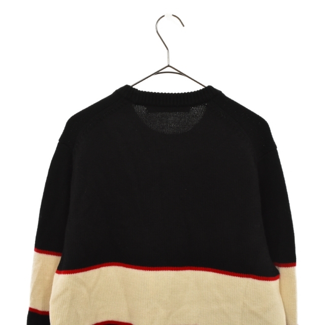 GIVENCHY(ジバンシィ)のGIVENCHY ジバンシィ 20AW Logo-Intarsia Wool Sweater ロゴ インターシャ ウール セーター ニット クルーネック BM900G400M ブラック メンズのトップス(ニット/セーター)の商品写真