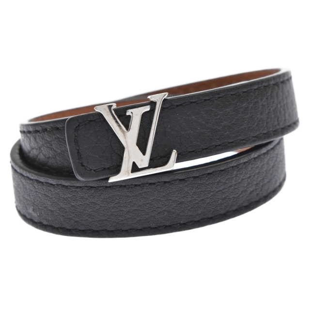 ルイ ヴィトン LOUIS VUITTON ブレスレット ブラック レザー