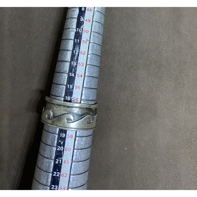 波柄 ウェイブ 平打ち　シルバー 925リング　銀　ウg 指輪SILVER925 メンズのアクセサリー(リング(指輪))の商品写真