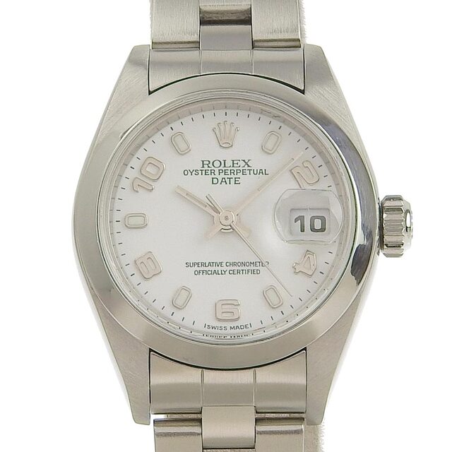 ROLEX - 【ROLEX】ロレックス デイト オイスターパーペチュアル 79160 ステンレススチール シルバー 自動巻き レディース シルバー文字盤 腕時計