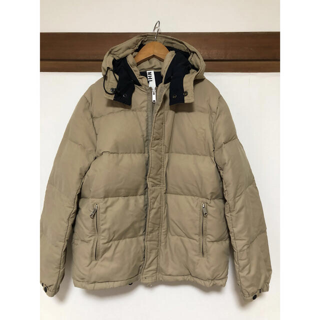 美品 MHL. マーガレットハウエル デザインダウンジャケット-