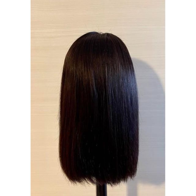 低価特価 ❤ 透明レース 人毛100% ロング55cm ❤ 新品 前ロング