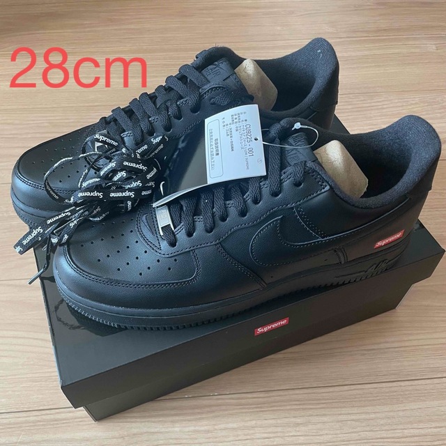 Supreme × Nike Air Force1 Low Black 28cm