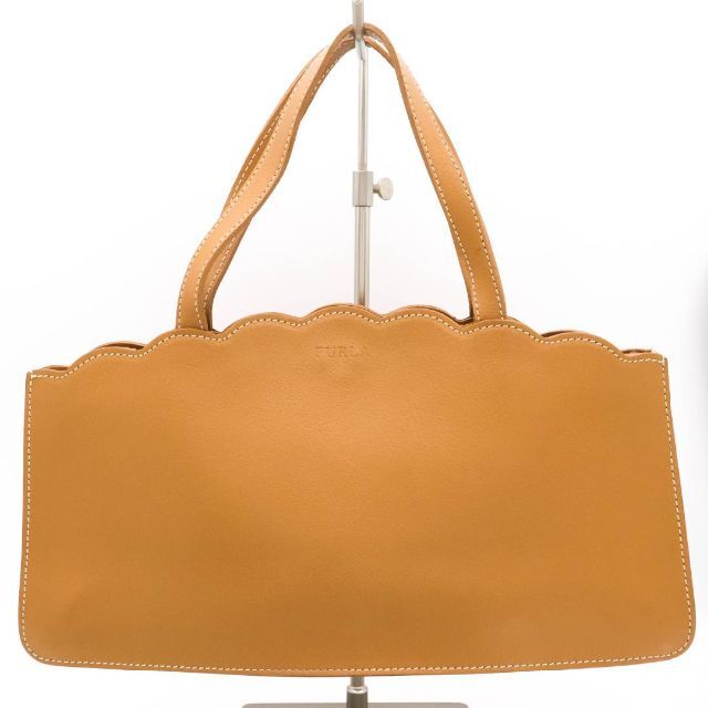 リアルサープラス! 《希少》FURLA ハンドバッグ キャメル ドレス