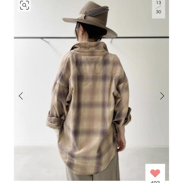 L'Appartement DEUXIEME CLASSE(アパルトモンドゥーズィエムクラス)の 【REMI RELIEF/レミレリーフ】Check Shirt レディースのトップス(シャツ/ブラウス(長袖/七分))の商品写真