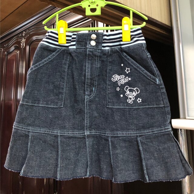 pom ponette(ポンポネット)のポンポネットジーンズ　デニムスカート150 キッズ/ベビー/マタニティのキッズ服女の子用(90cm~)(スカート)の商品写真