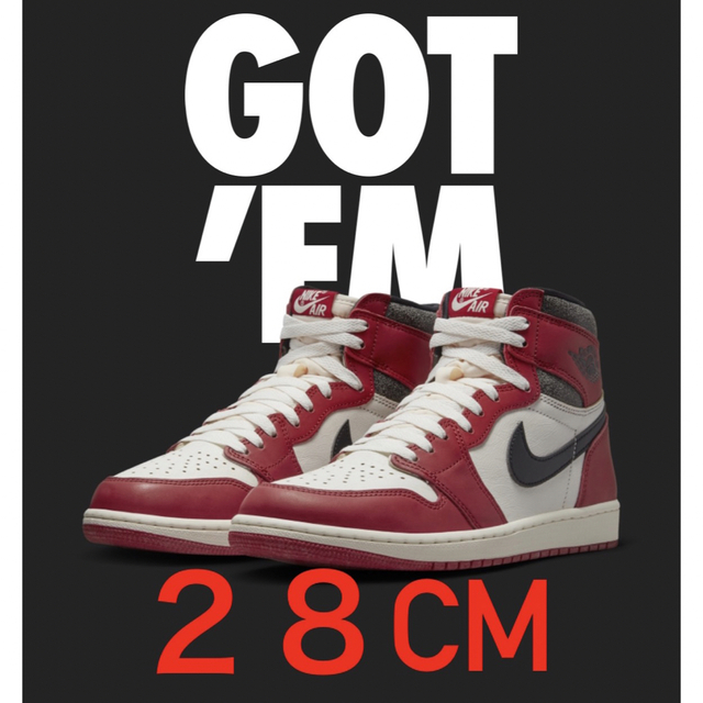 人気沸騰ブラドン Nike - NIKE Air シカゴ Chicago レトロhigh 1