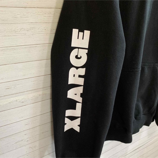 XLARGE エクストララージ アクティブパーカー L 刺繍ロゴ ワンポイント