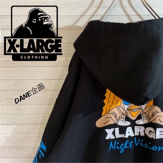 エクストララージ(XLARGE)の【X-LARGE】エクストララージ 肉厚 バック刺繍ロゴ プルオーバーパーカー(パーカー)