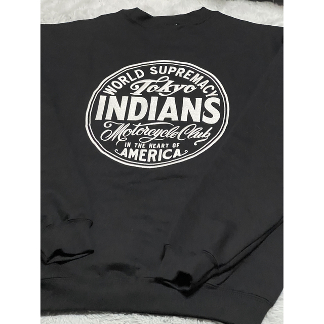 東京インディアンズTokyo Indiansパブスト刺繍スウェットL