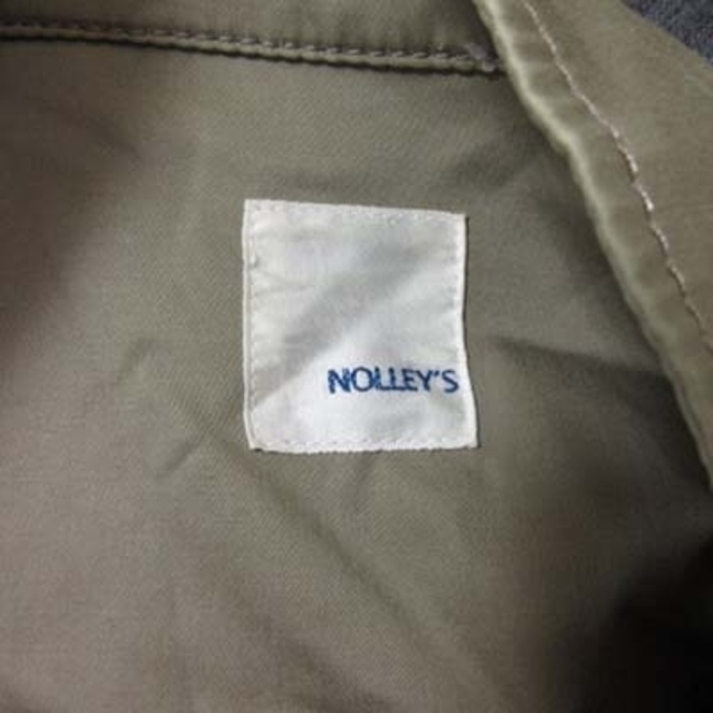 NOLLEY'S(ノーリーズ)のノーリーズ ミリタリージャケット ジップアップ 麻混 リネン混 36 緑 カーキ レディースのジャケット/アウター(その他)の商品写真