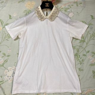 miumiu 2021 ビジューボタンシャツ＆unicorn cat Tシャツ