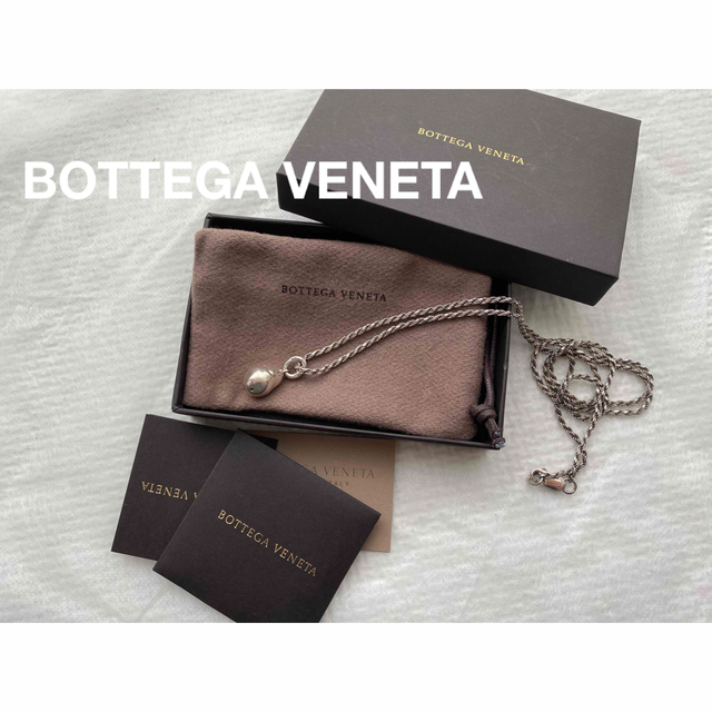 一番の Bottega ドロップ シルバーネックレス ボッテガヴェネタ VENETA