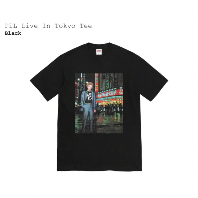 Supreme PiL Live In Tokyo Tee Black XXL