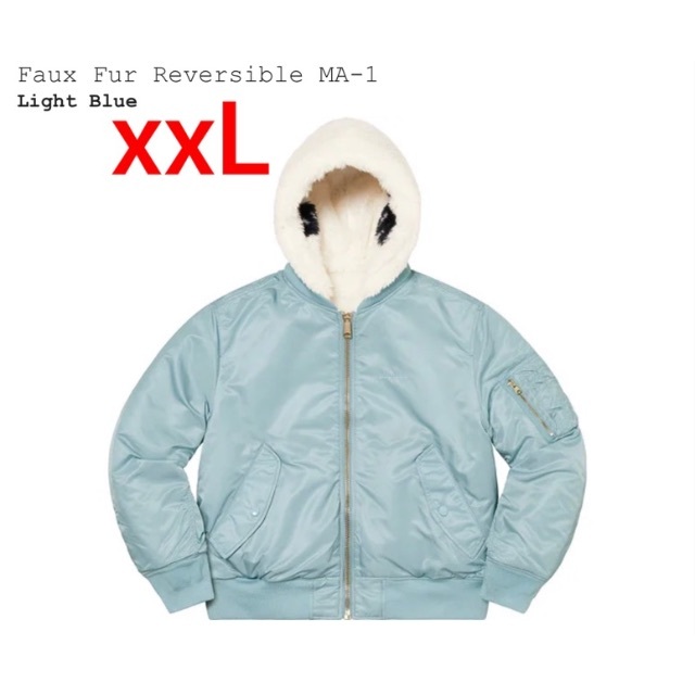 Supreme Faux Fur Reversible MA-1 "Light