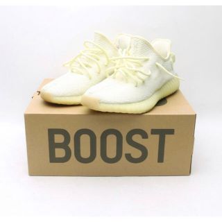 アディダス(adidas)の美品 Adidas YEEZY BOOST 350 V2 BUTTER イエロー(スニーカー)