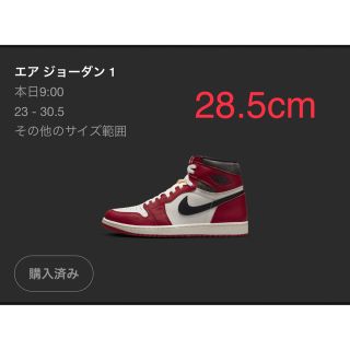 ジョーダン(Jordan Brand（NIKE）)のAIR JORDAN 1 Chicago 28.5cm(スニーカー)