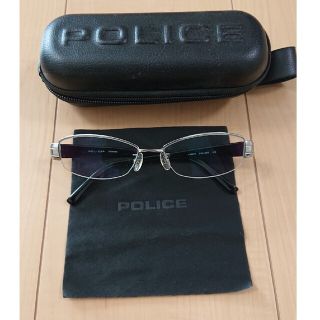 ポリス(POLICE)のPOLICE V8660J COL.G20 クリアレンズチタン[中古](サングラス/メガネ)