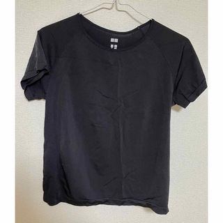 ユニクロ(UNIQLO)のユニクロ　ドライ　Tシャツ　黒　3XL  エアリズム　コンフォートアルティメット(ヨガ)