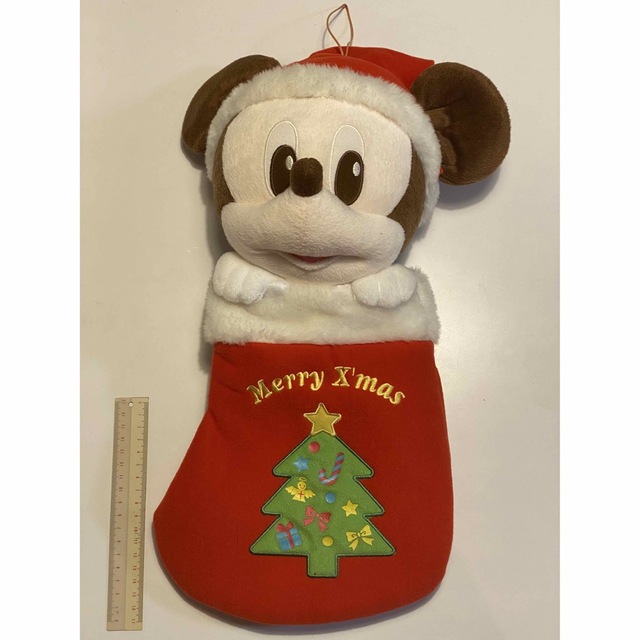 Disney(ディズニー)のミッキー クリスマス ソックス ぬいぐるみ エンタメ/ホビーのおもちゃ/ぬいぐるみ(キャラクターグッズ)の商品写真