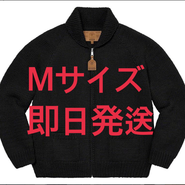 Supreme - Box Logo Cowichan Sweater Blackサイズ M