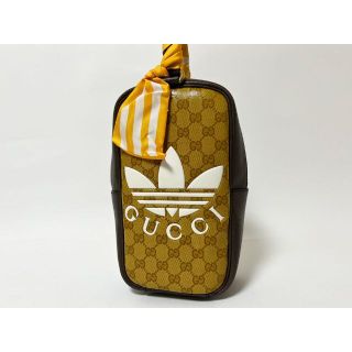 グッチ(Gucci)のグッチ アディダス GG ミニ トップ ハンドルバッグ ツイリー 702387(セカンドバッグ/クラッチバッグ)