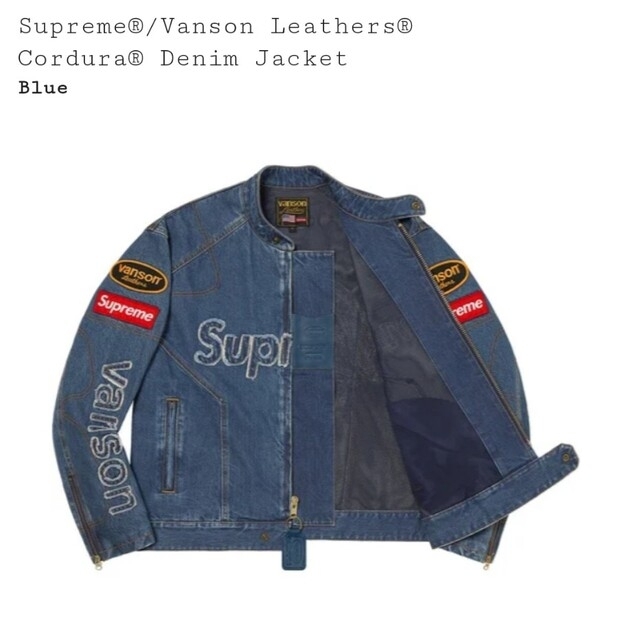 Supreme(シュプリーム)のSupreme×Vanson★Cordura Denim Jacketバンソン メンズのジャケット/アウター(Gジャン/デニムジャケット)の商品写真