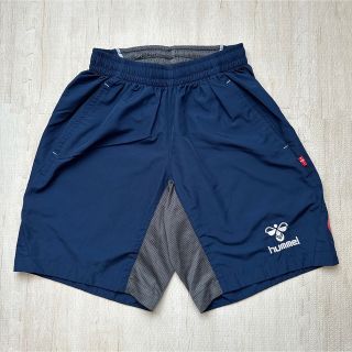 ヒュンメル(hummel)の★美品★ hummel　ハーフパンツ　ネイビー　Sサイズ(ウェア)