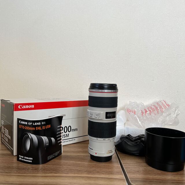 驚きの値段で 【stn】Canon - Canon USM IS EF70-200F4L 交換レンズ 