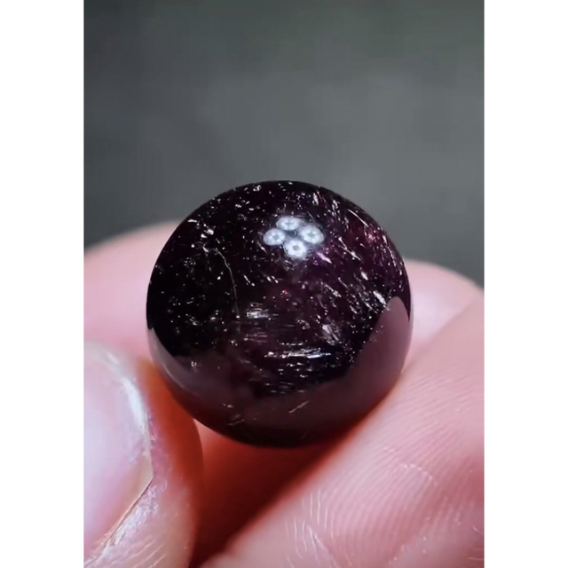 ⭐︎【高級】フラワー パープルルチル スーパーセブン 丸玉 15.1mm 1