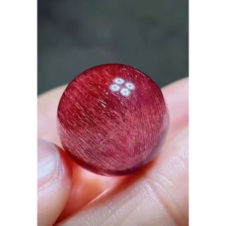 ⭐︎【高級】フラワー パープルルチル スーパーセブン 丸玉 20.2mm(各種パーツ)