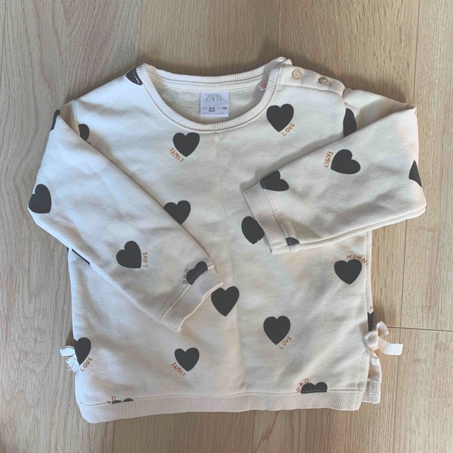 ZARA トップス 95〜105cm キッズ/ベビー/マタニティのキッズ服女の子用(90cm~)(Tシャツ/カットソー)の商品写真