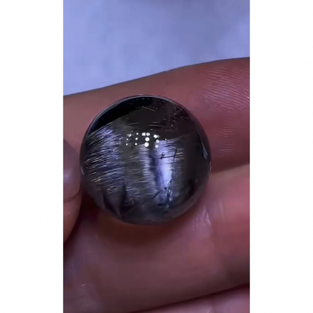 ⭐︎【高級】プラチナタイチンルチルクォーツ 丸玉 16.7mm | www