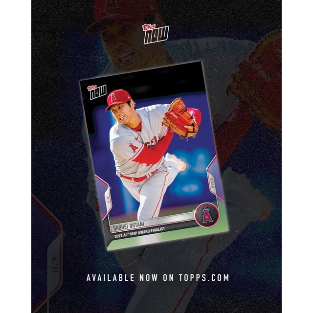 北海道日本ハムファイターズ(ホッカイドウニホンハムファイターズ)の大谷翔平 Topps now OS-18 MVP最終候補記念 エンタメ/ホビーのトレーディングカード(シングルカード)の商品写真